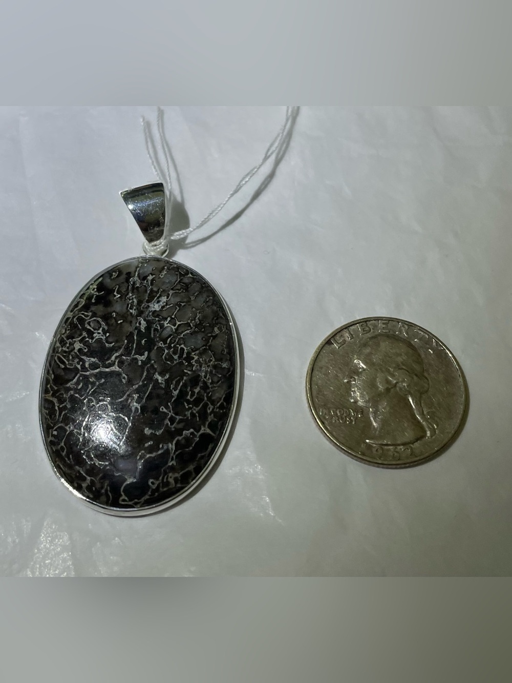 Dinosaur bone pendant